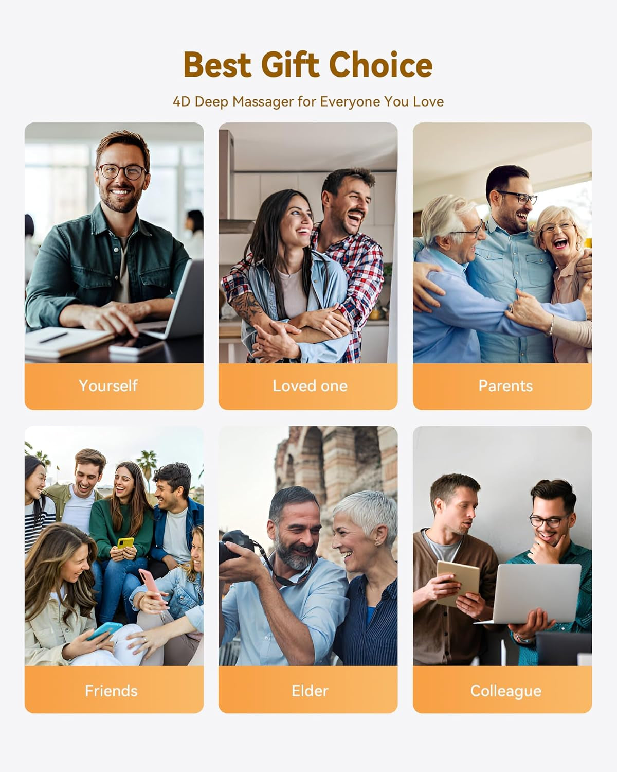 Shiatsu Neck and Back Massager with Heat, Neck and Shoulder Massager, 4D Deep Tissue Kneading Massage for Leg, Full Body Muscle Pain Relief, Ergonomic Design, Ideal Gifts for Women Men, Corded Use